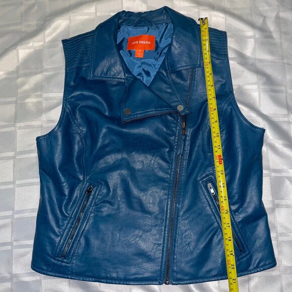 π Bundle Deal: 4 for $20! π Teal blue grunge rocker vest L - Picture 7 of 12